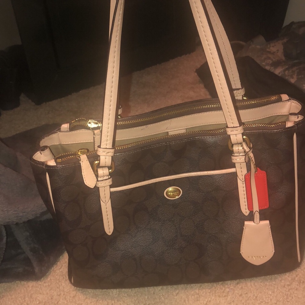 Brown monogram purse and wallet
